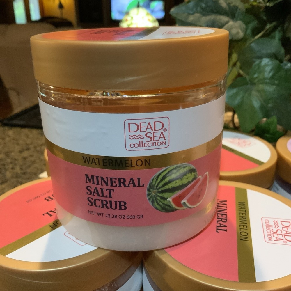 Dead Sea Collection Watermelon Exfoliating Glow Mineral Salt Scrub‎ (23.28 oz)